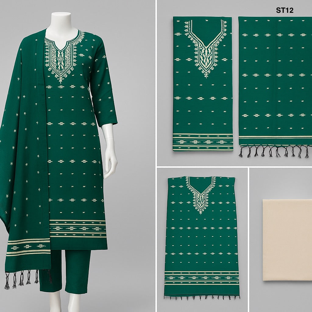 Half Silk Three Piece ST12