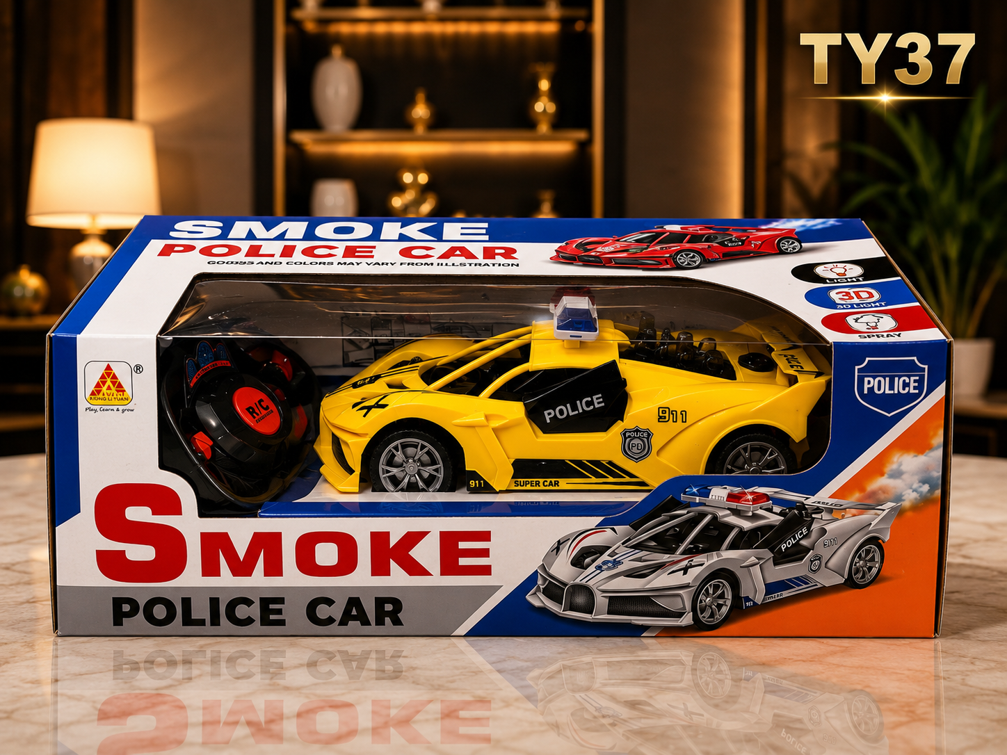 Rechargeable Smoke Police Remote Control Car – TY37