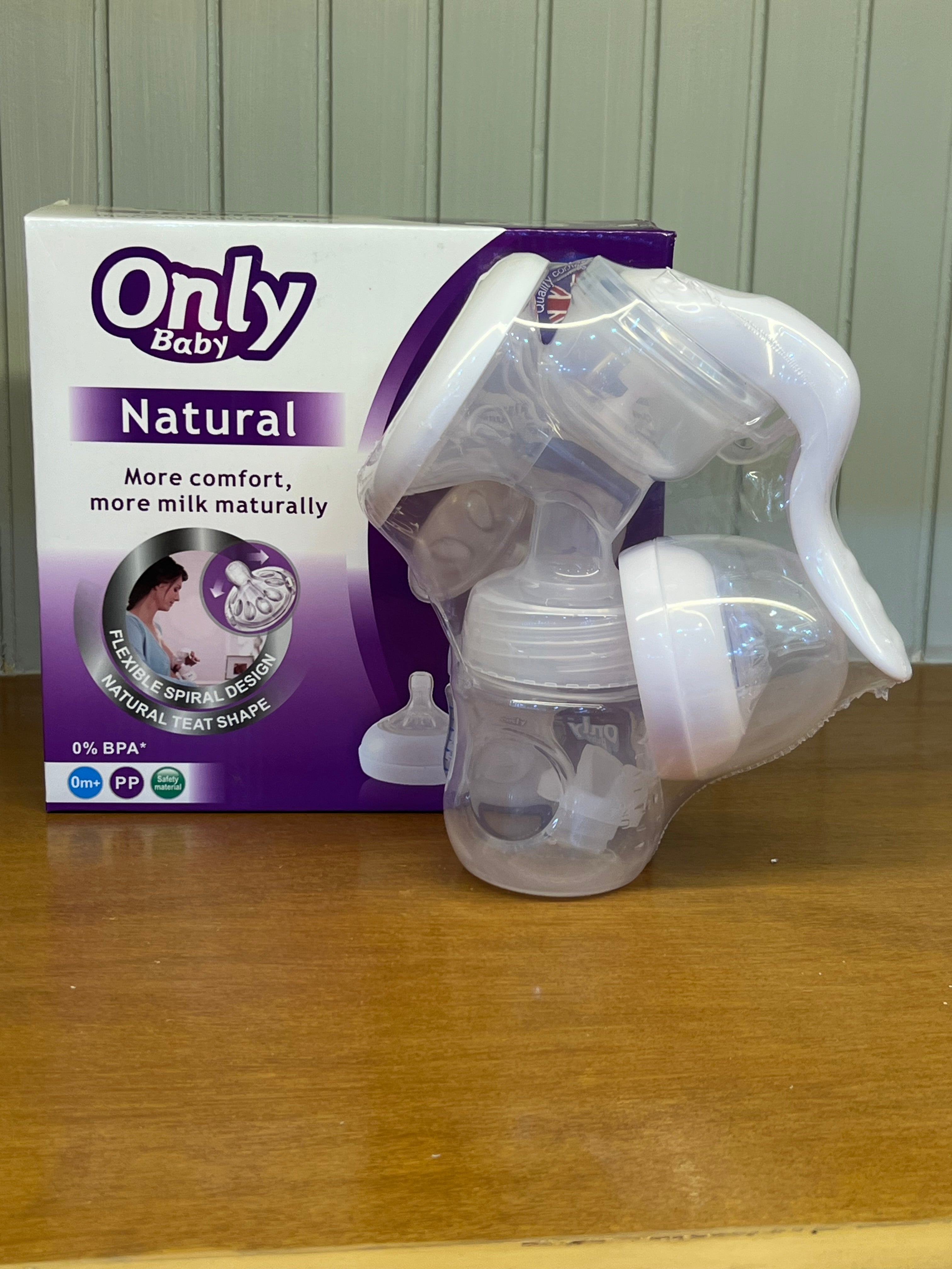 Only Baby Natural Manual Breast Pump (BPA-Free, Comfortable & Portable)