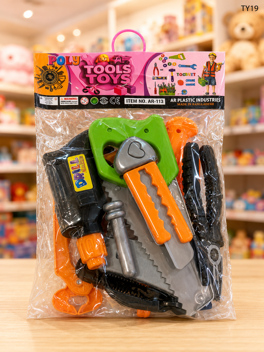 Kids Poly Tools Play Set with Accessories-TY19