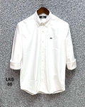 Premium Solid Oxford Cotton Shirt LKS 05 white