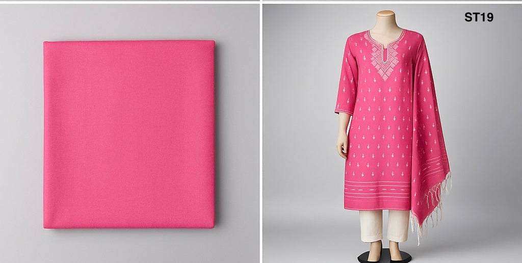 Half Silk Three Piece ST19