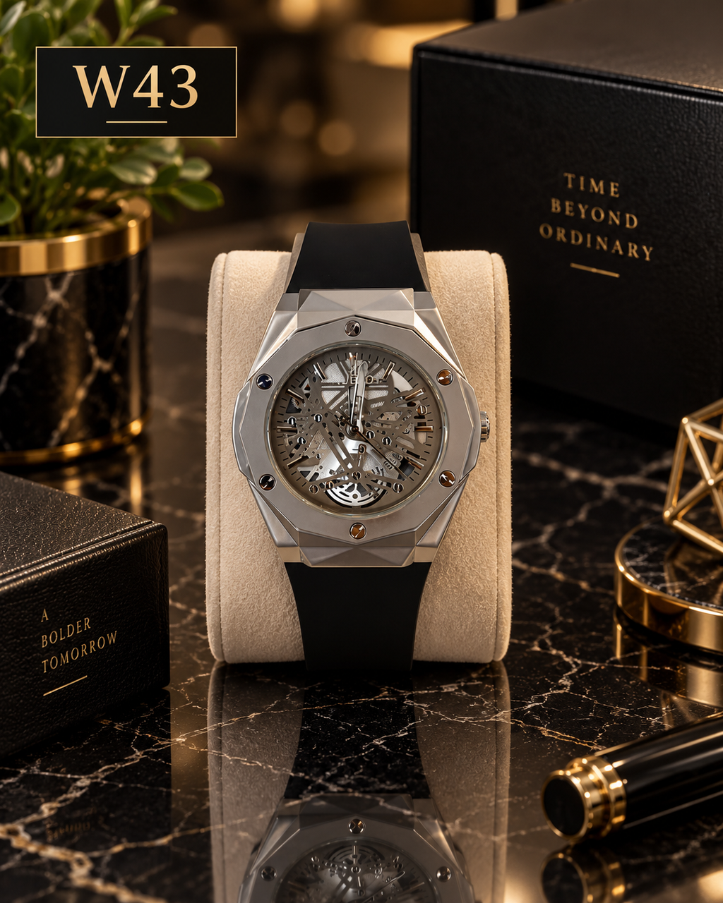 Premium Hublot Luxury Skeleton Watch-W43