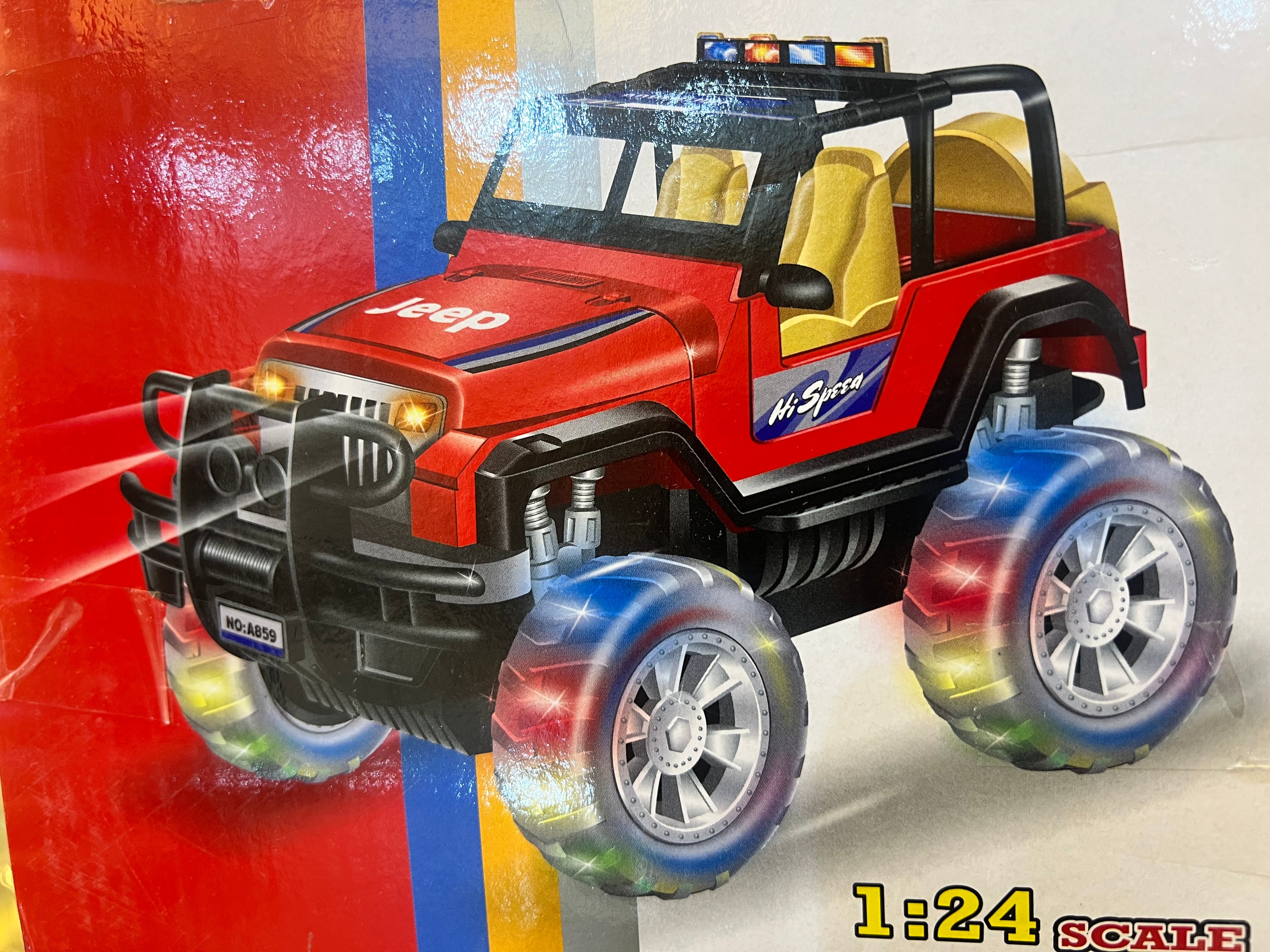 3D Fighter RC Jeep baby Car (Rechargeable, 1:24 Scale)