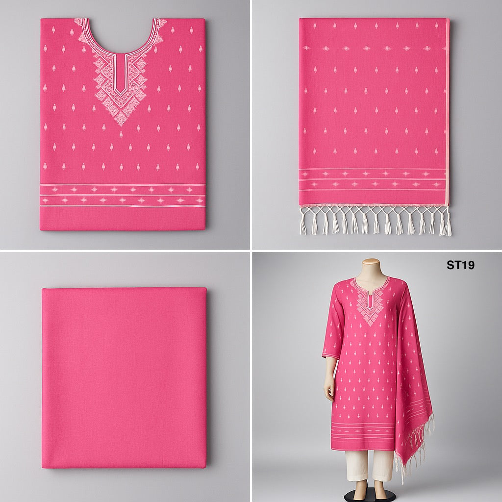 Half Silk Three Piece ST19