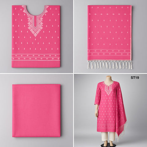 Half Silk Three Piece ST19