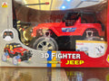 3D Fighter RC Jeep baby Car (Rechargeable, 1:24 Scale) - Red
