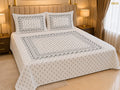Luxury Monochrome Geometric Block Bedsheet-BB04