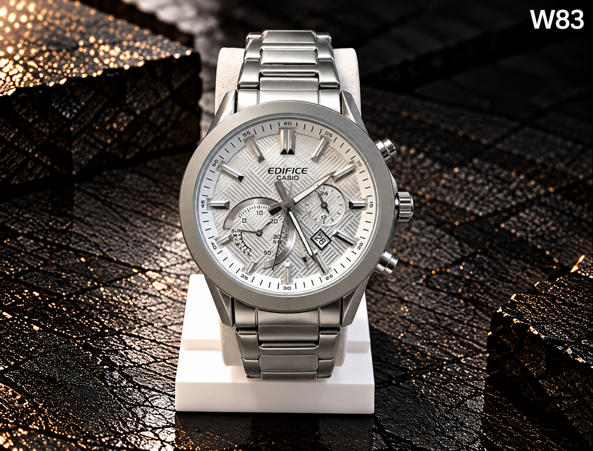 Men's Premium Multi-Dial Metal Strap Analog Watch – W83