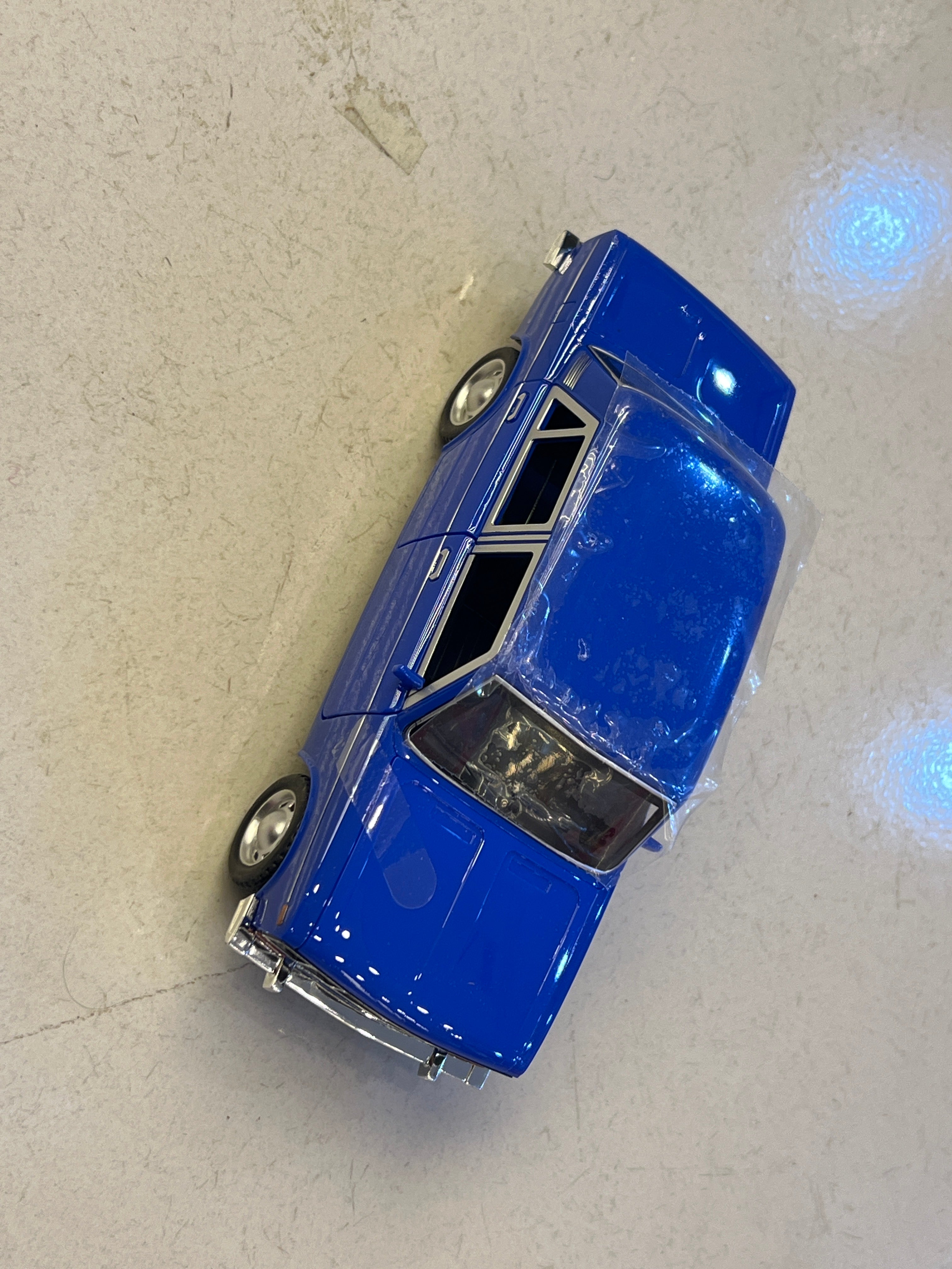 Classic Orange Vintage Die-Cast Toy Car