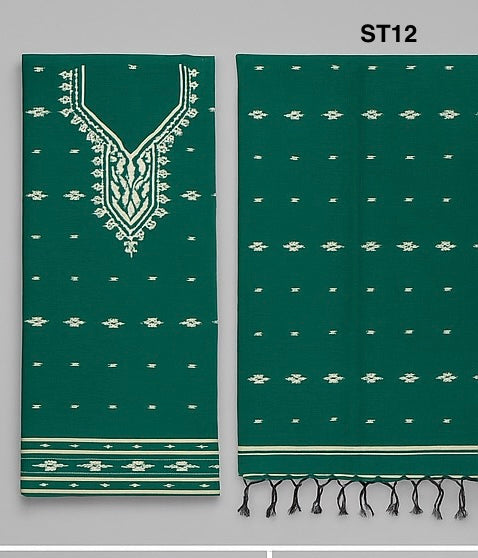 Half Silk Three Piece ST12