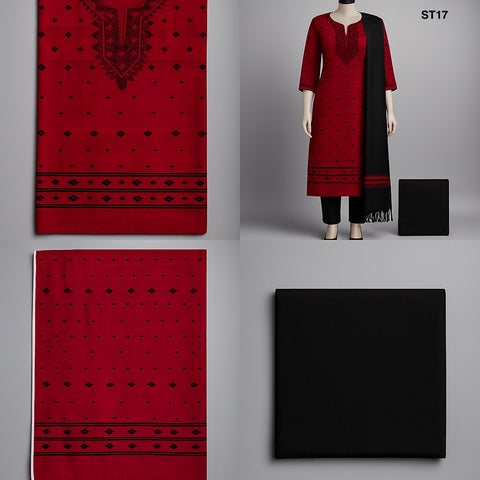Half Silk Three Piece ST17