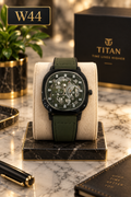 Premium Titan Chronograph Leather Strap Watch-W44