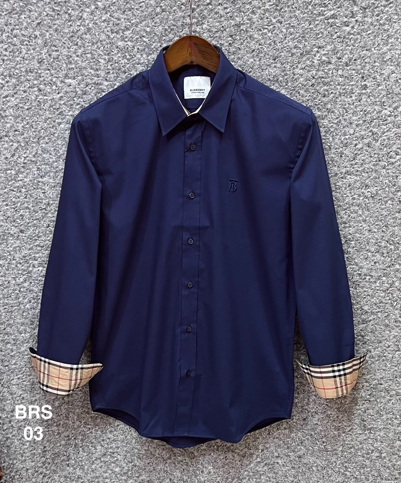 Signature Solid Shirt BRS BT Navy 03