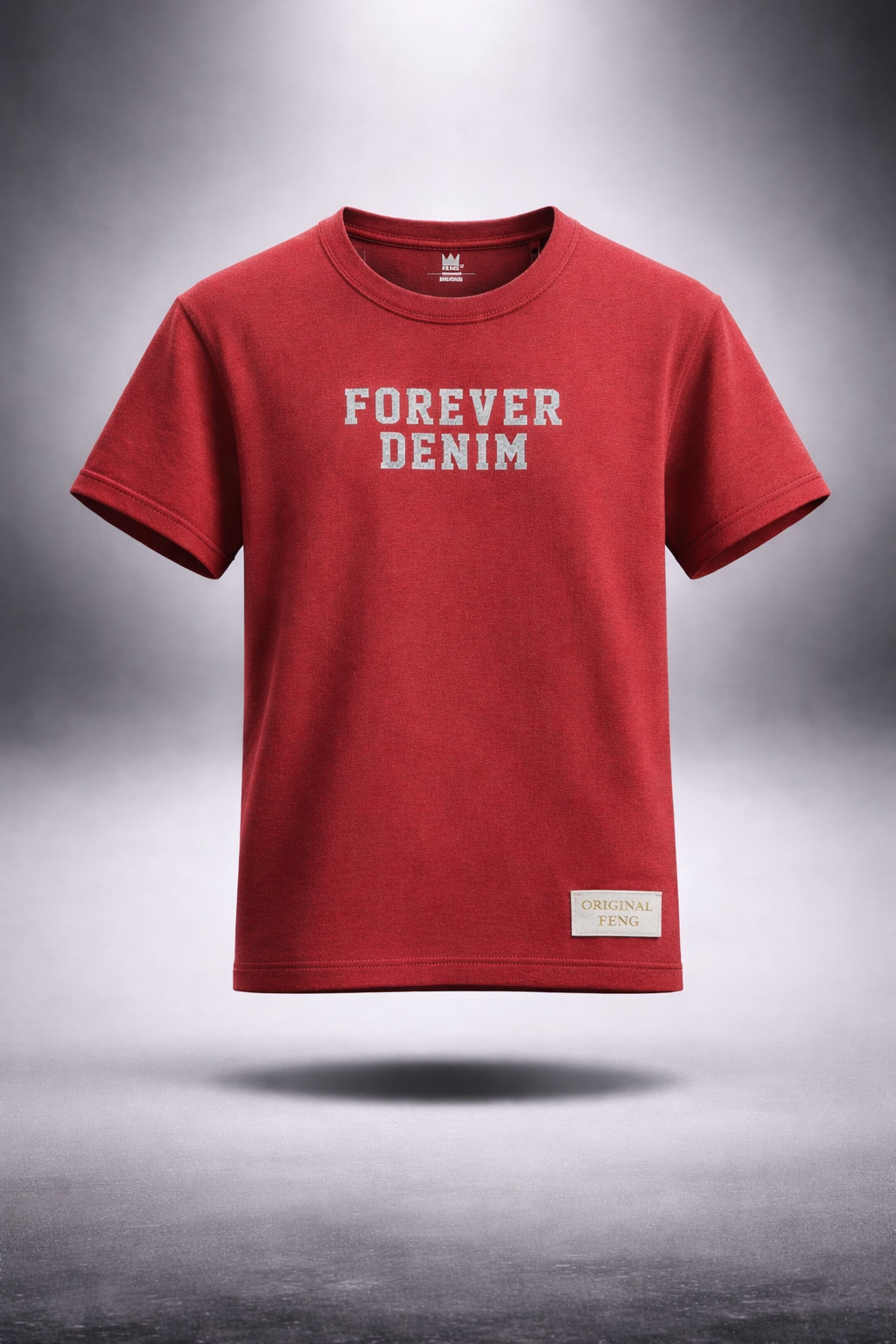 Gatsby Oversized T-Shirt for Men – Premium Stretch Cotton 1404 Red
