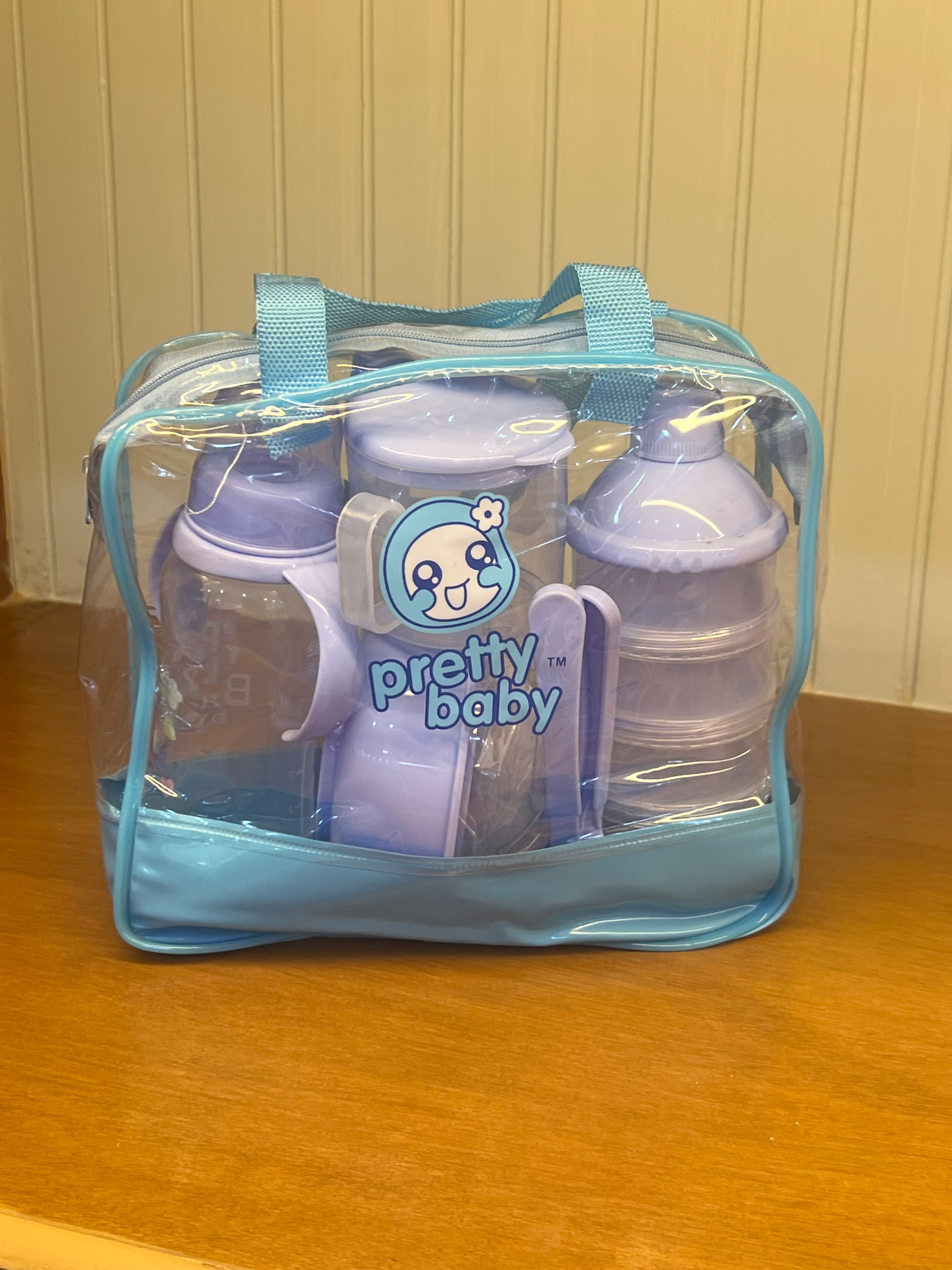Pretty Baby 8-in-1 Plastic Feeding & Milk Storage Set with Carry Bag