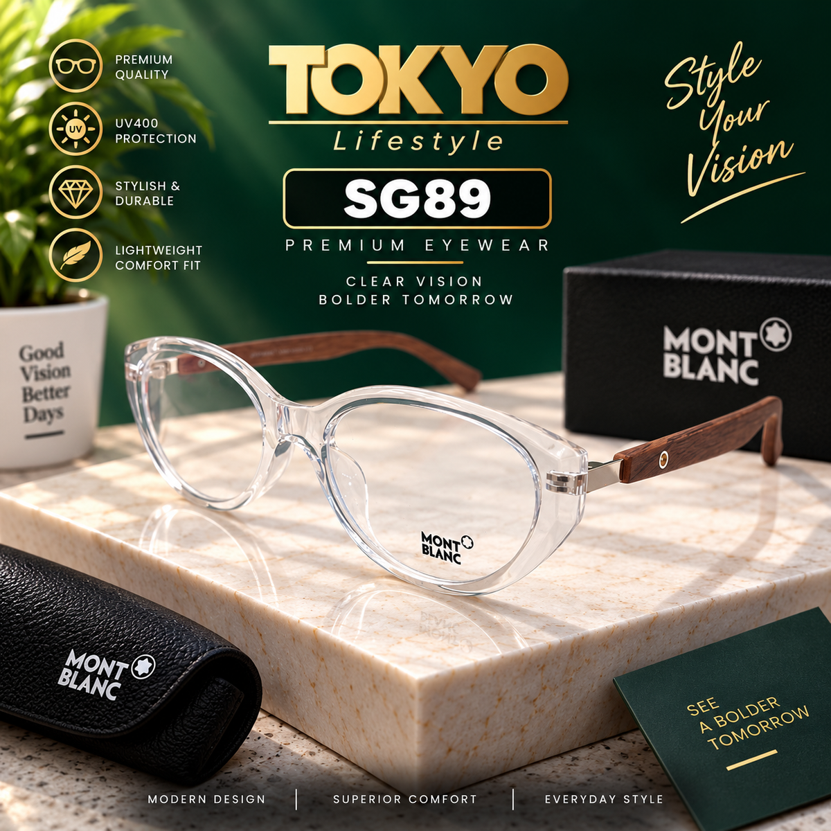 Premium Crystal Eyeglasses – SG89