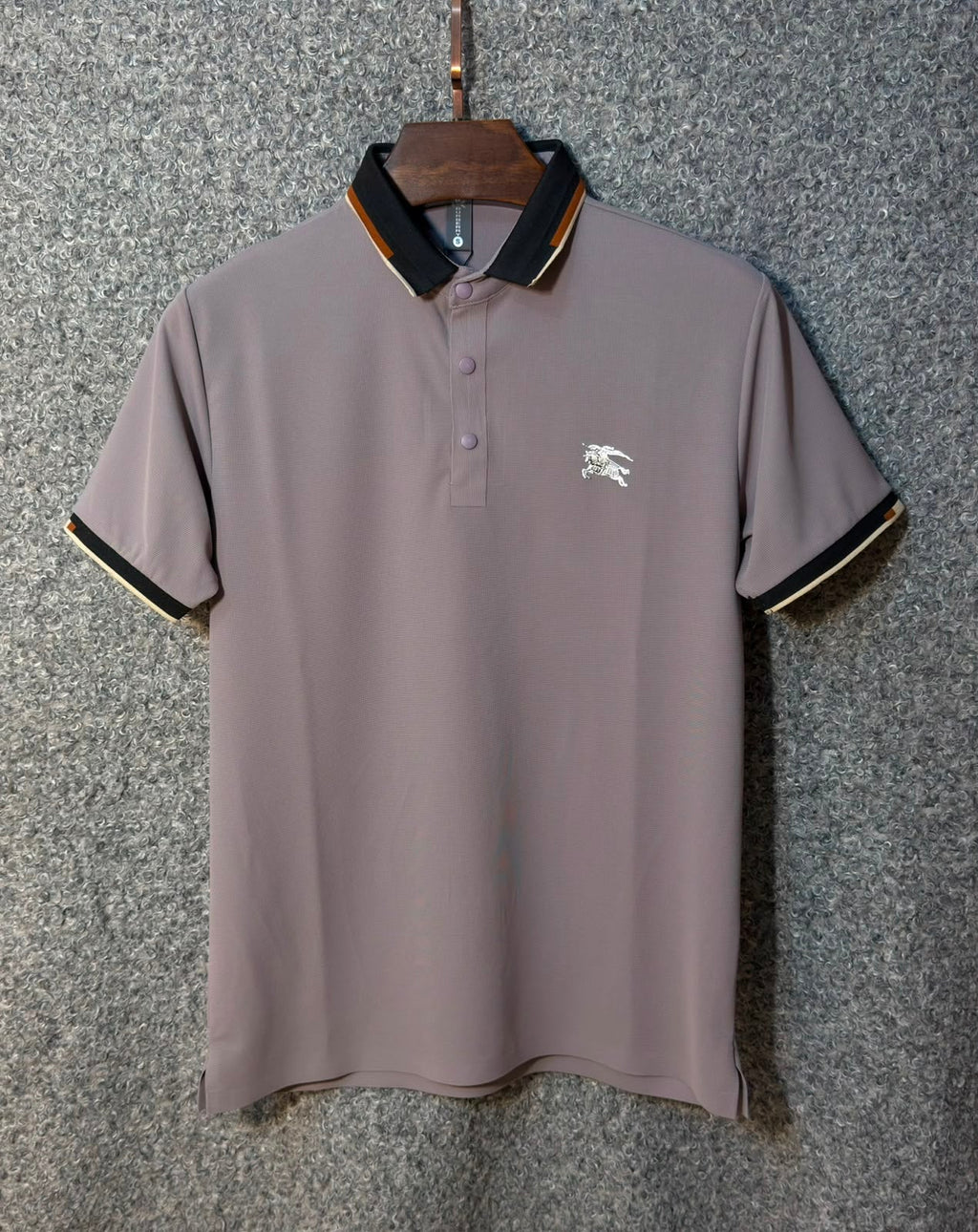 Premium Peach Luxury Finish Polo Tshirt BRPL Ash