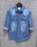 Premium Denim Shirt mid shade (C)