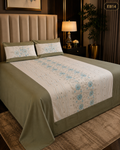 Luxury Floral Embroidered Bedsheet-EB14