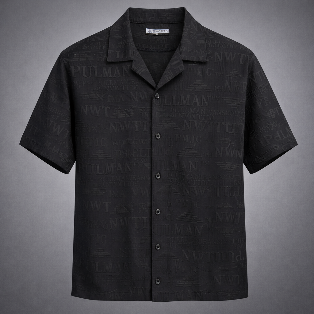 Men's Premium  OPEN COLLAR SHIRT  Jacquard 1013
