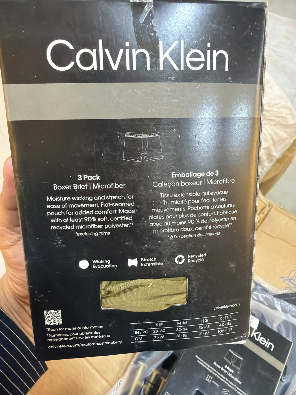 Men's 3-Pack Microfiber Stretch Boxer Briefs – Moisture Wicking