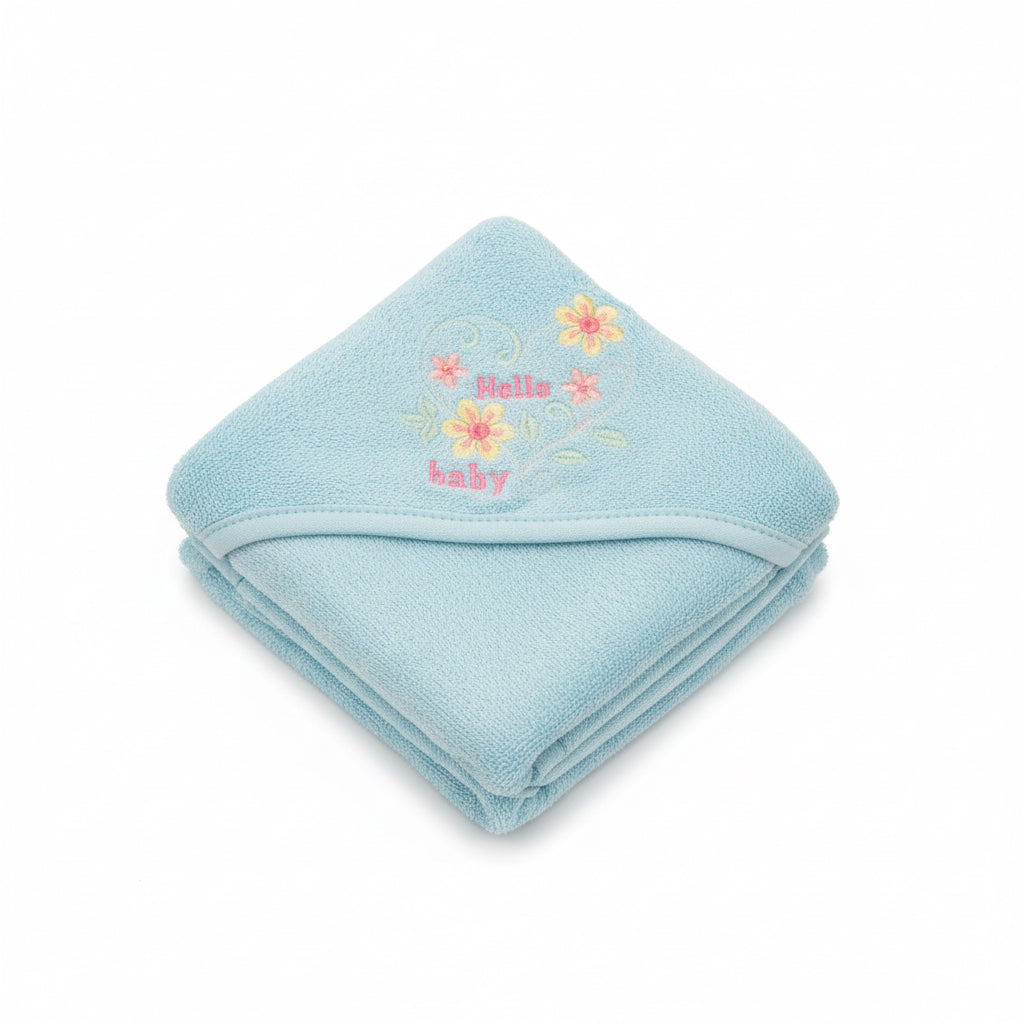 Silver Soft Hooded Baby Towel
