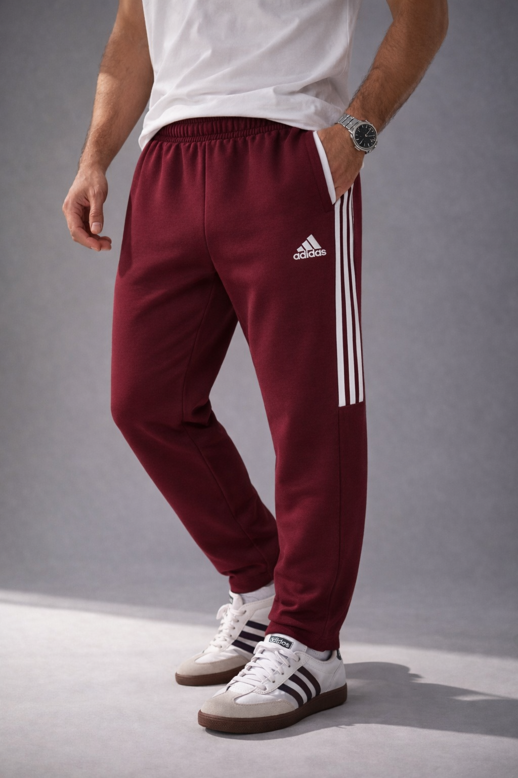 Exclusive Terry Cotton Trouser         Maroon