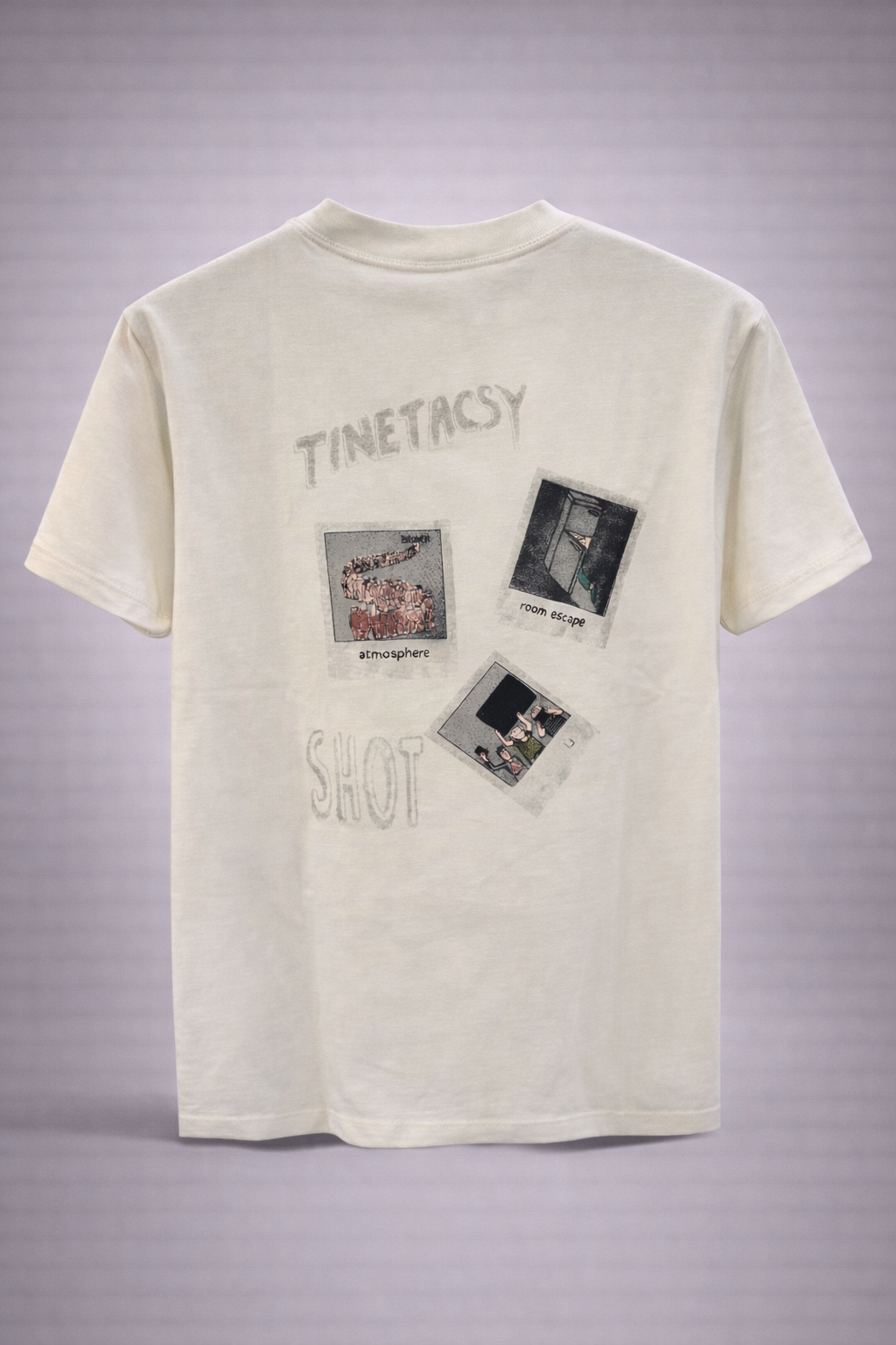 Gatsby Oversized T-Shirt for Men – Premium Stretch Cotton 1423 - WHITE