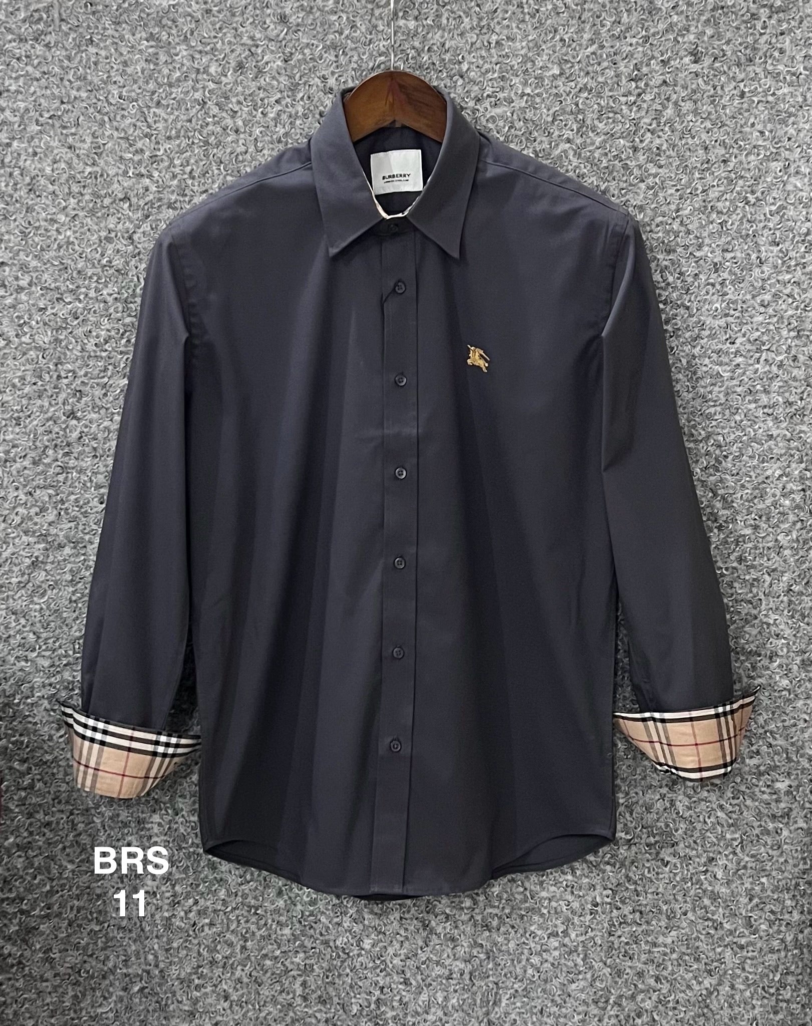 Signature Solid Shirt BRS 11 charcoal