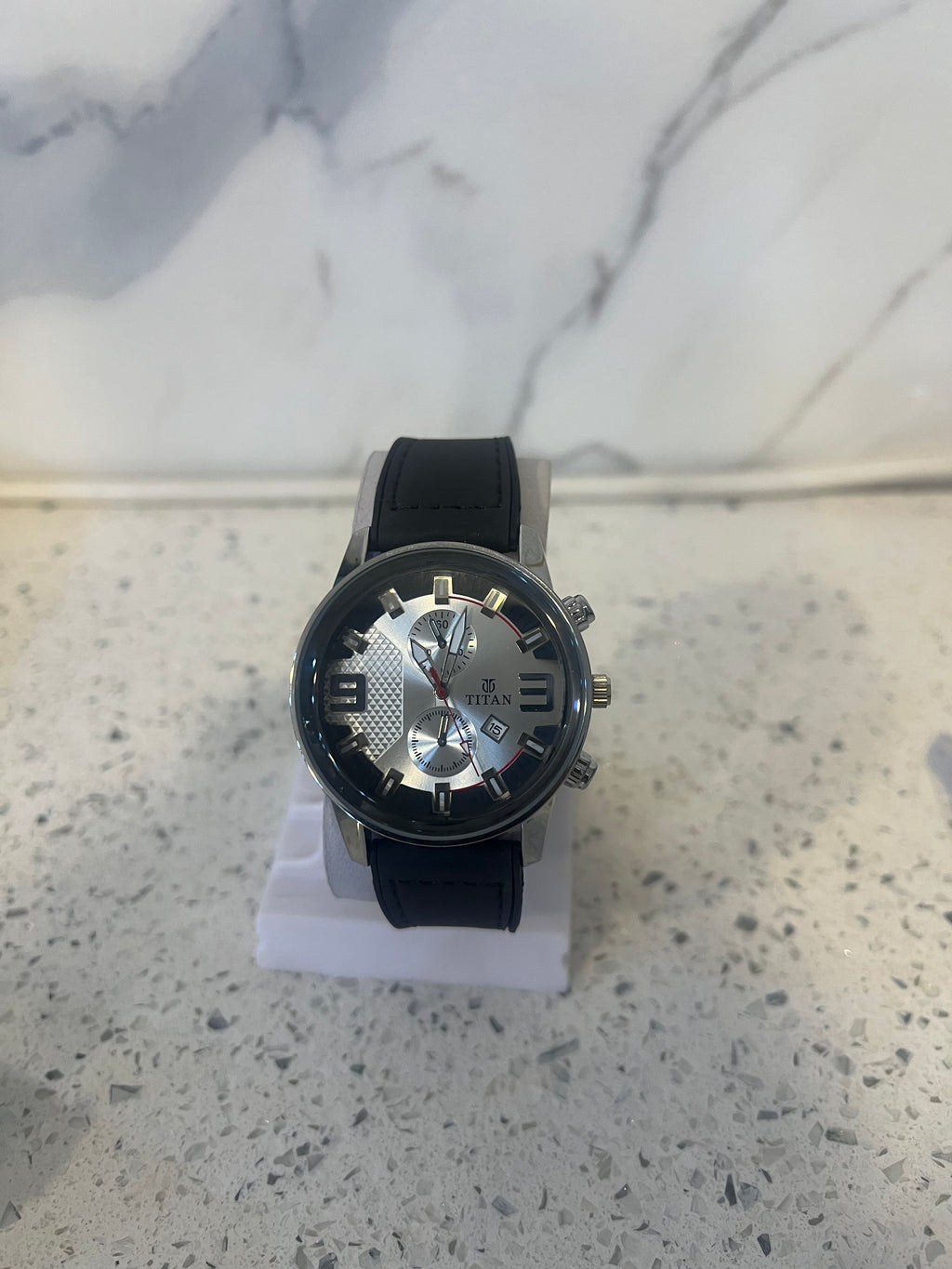 Premium Titan Chronograph Leather Strap Watch-W44