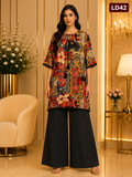 Boho Patchwork Lace Linen Top-LD42