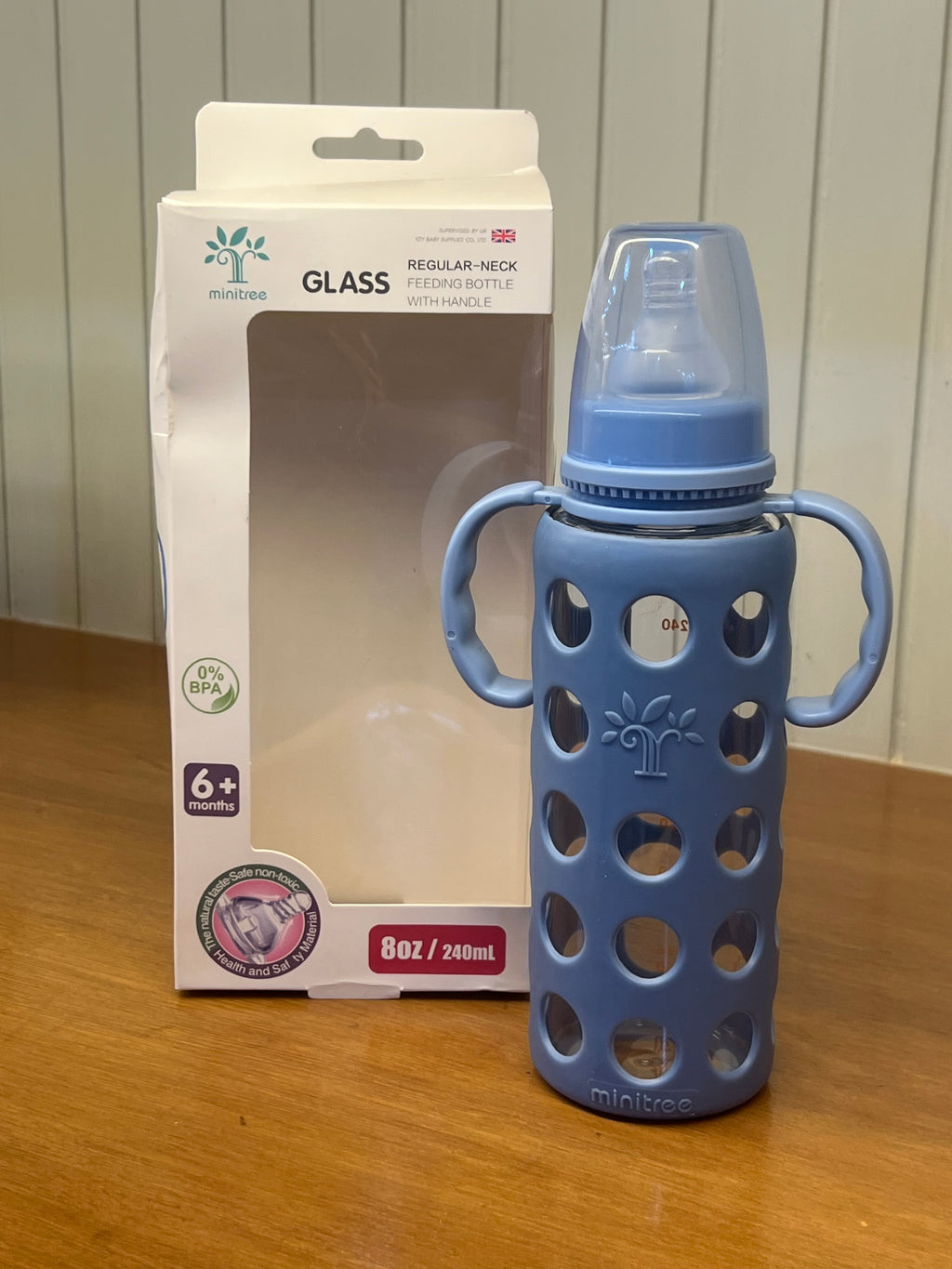 Glass Feeding Bottle 8oz/240ml-C1001