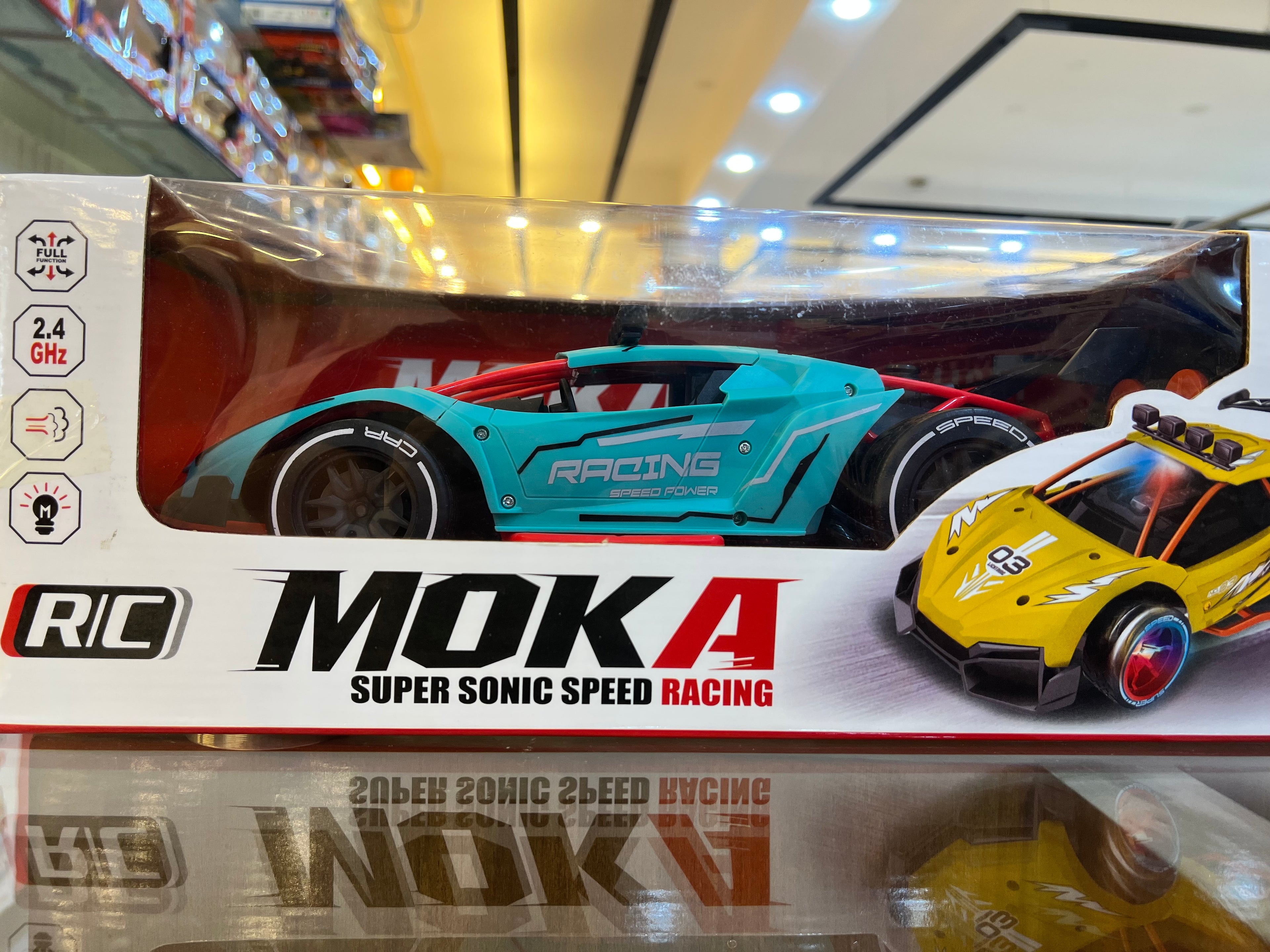 MOKA RC Super Sonic Speed Racing Car with Light, Music & Smoke Effect