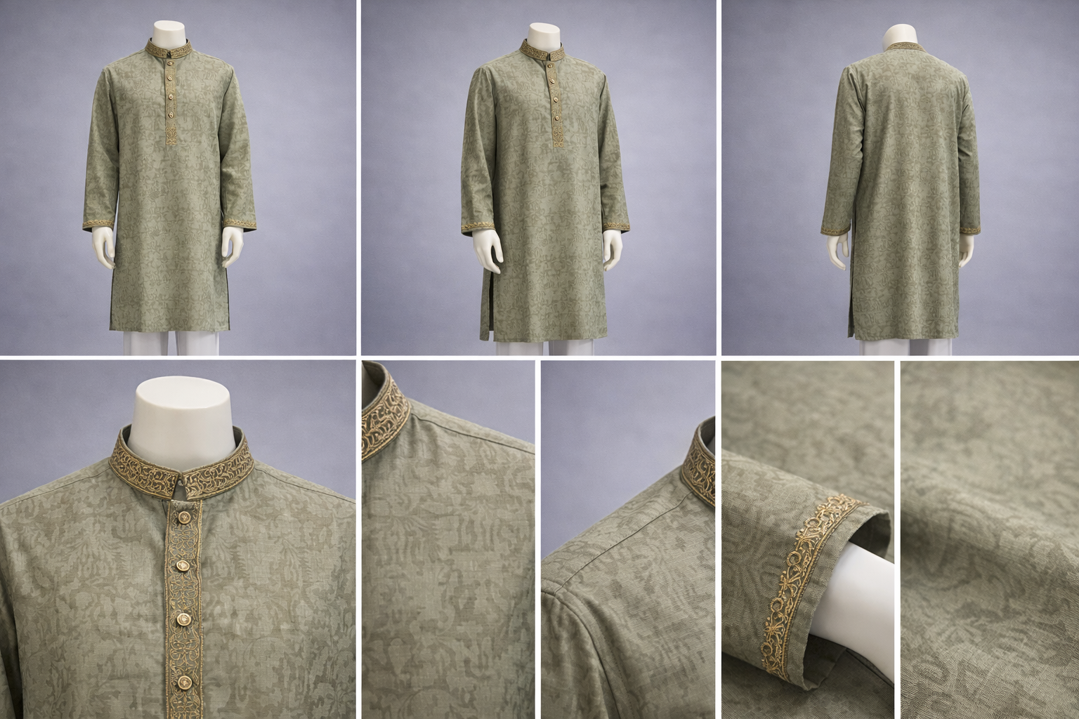 Luxury embroidery Panjabi with premium finish 627