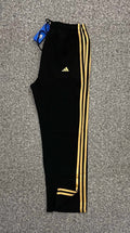 Three Stripe Full Athletic Track Pant Black/Golden