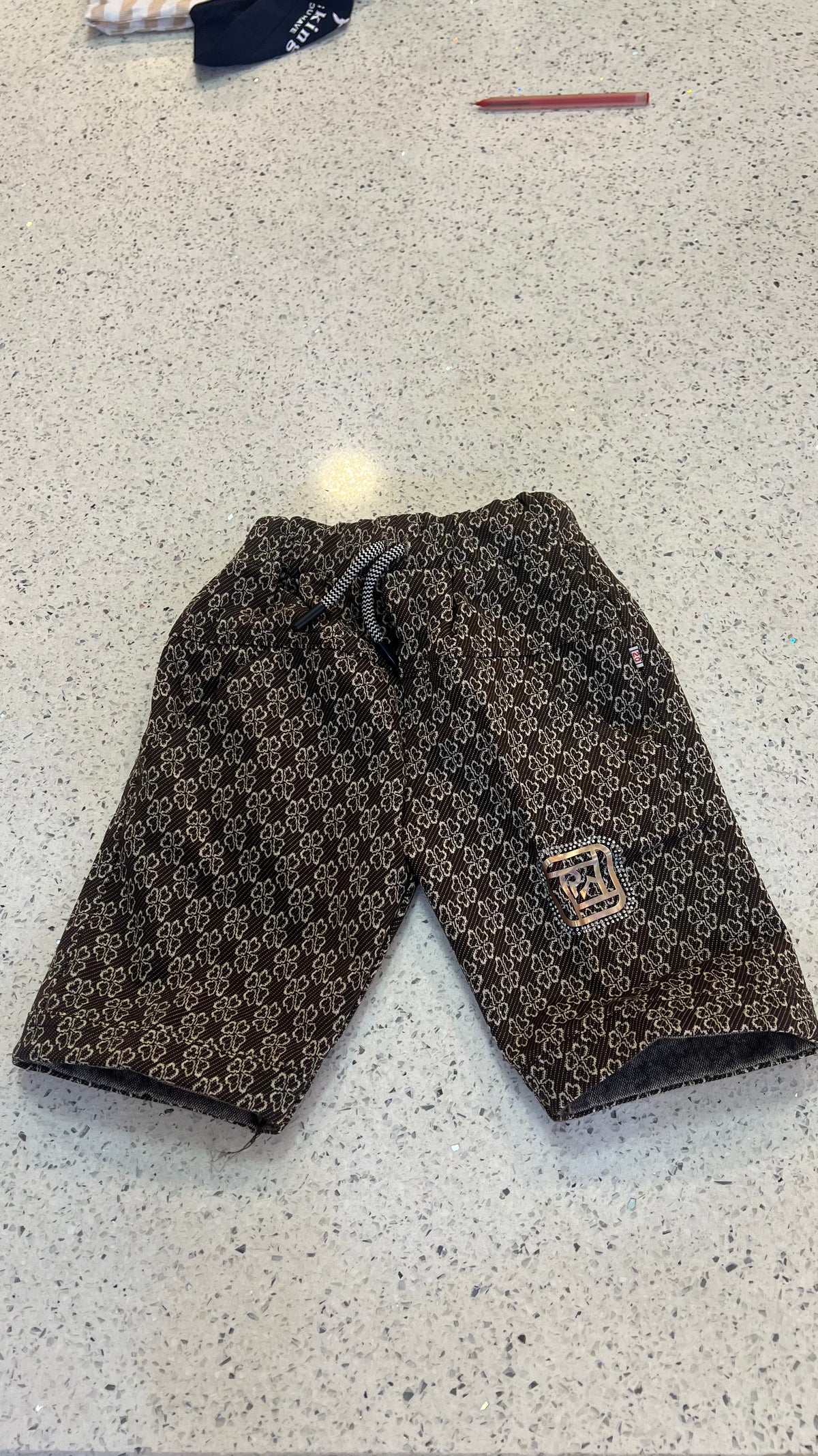 Premium Boys Asymmetric Waistcoat, Shirt & Printed Shorts Set-BW03