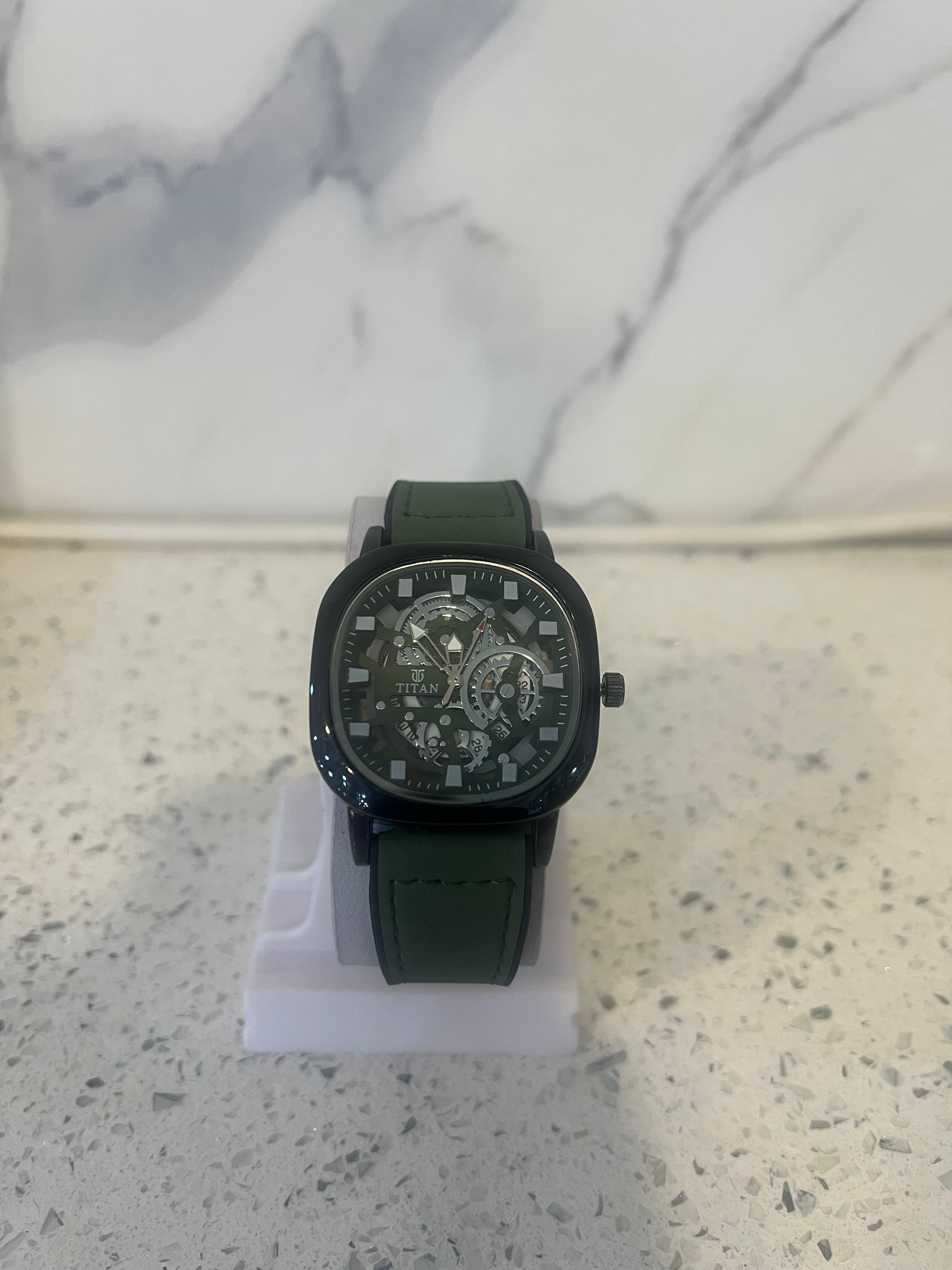 Premium Titan Chronograph Leather Strap Watch-W44