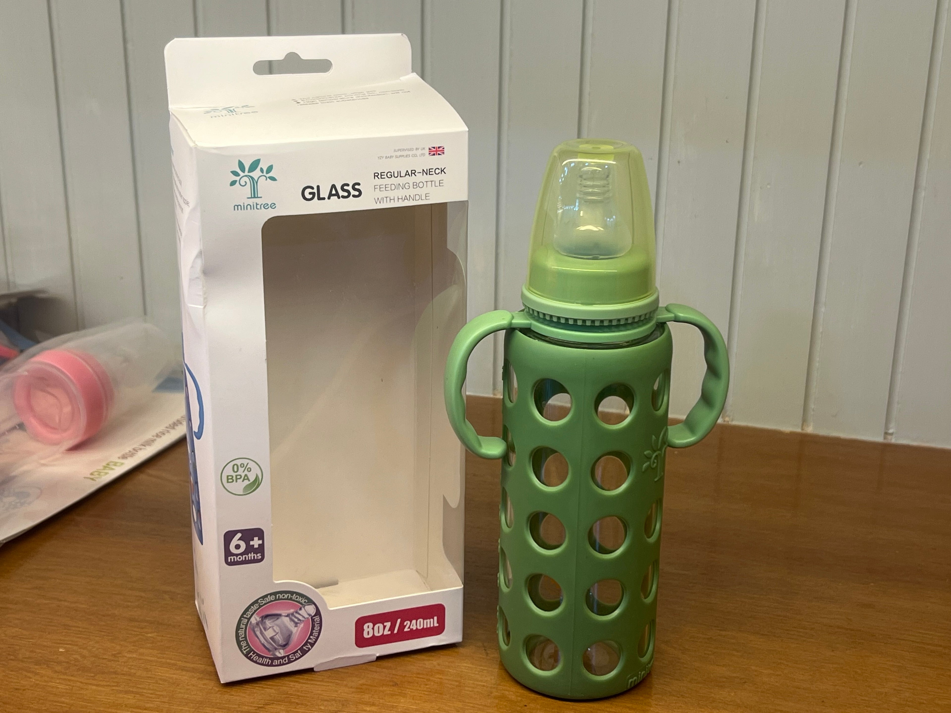 Glass Feeding Bottle 8oz/240ml-C1001