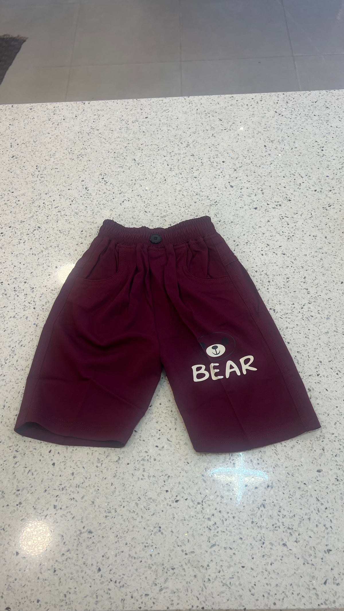 Premium Boys Bear Print T-Shirt & Shorts Set-BO280