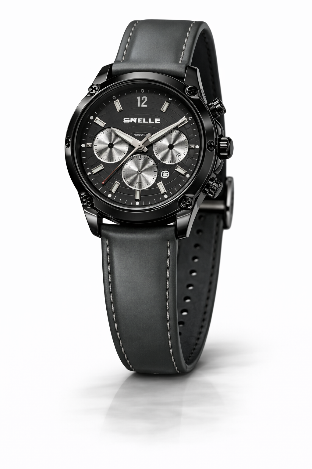 Men's Sport Chronograph Wristwatch - Grey Silicone Strap 457