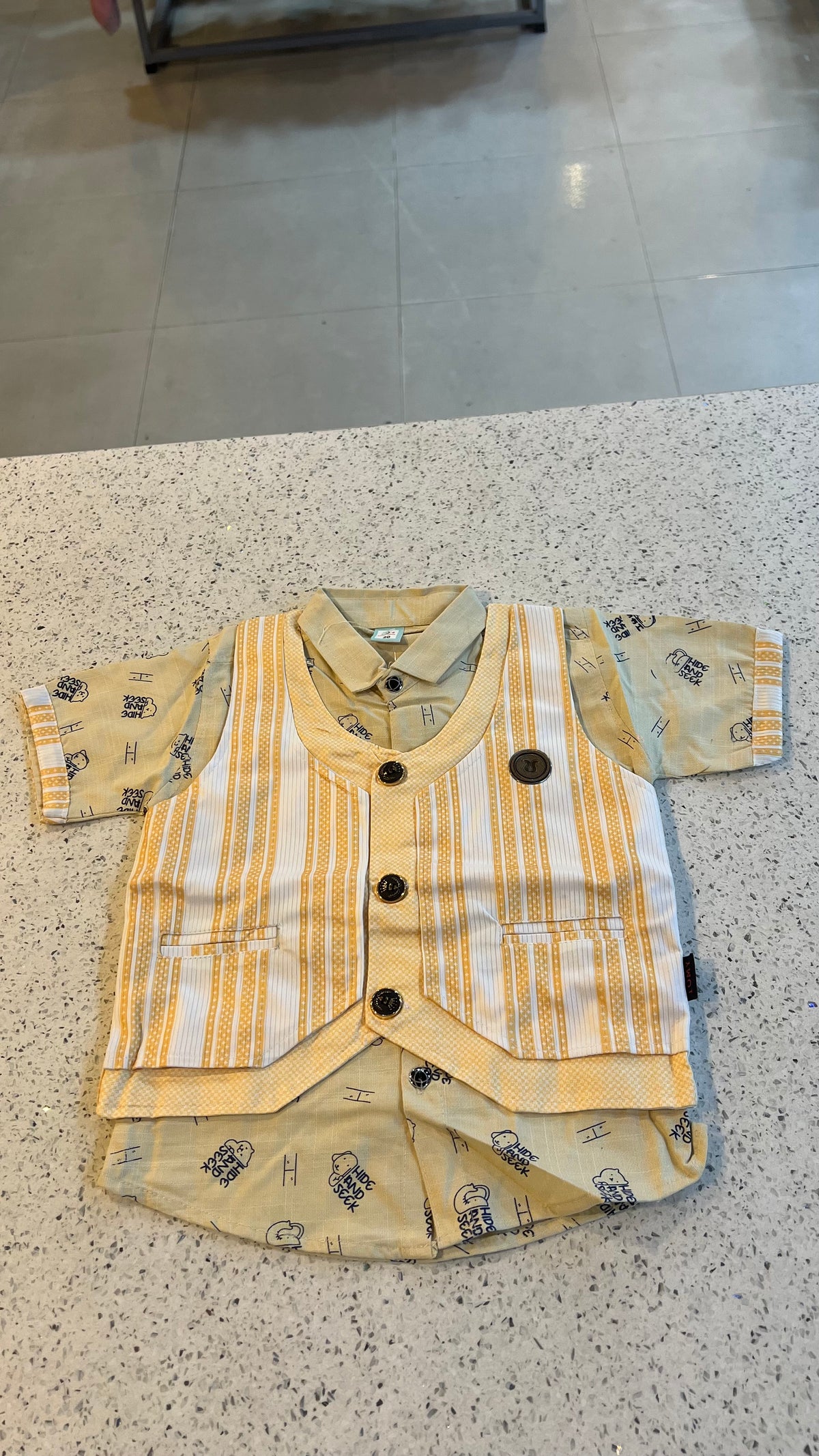 Premium Boys Waistcoat, Shirt & Shorts Set-BW02
