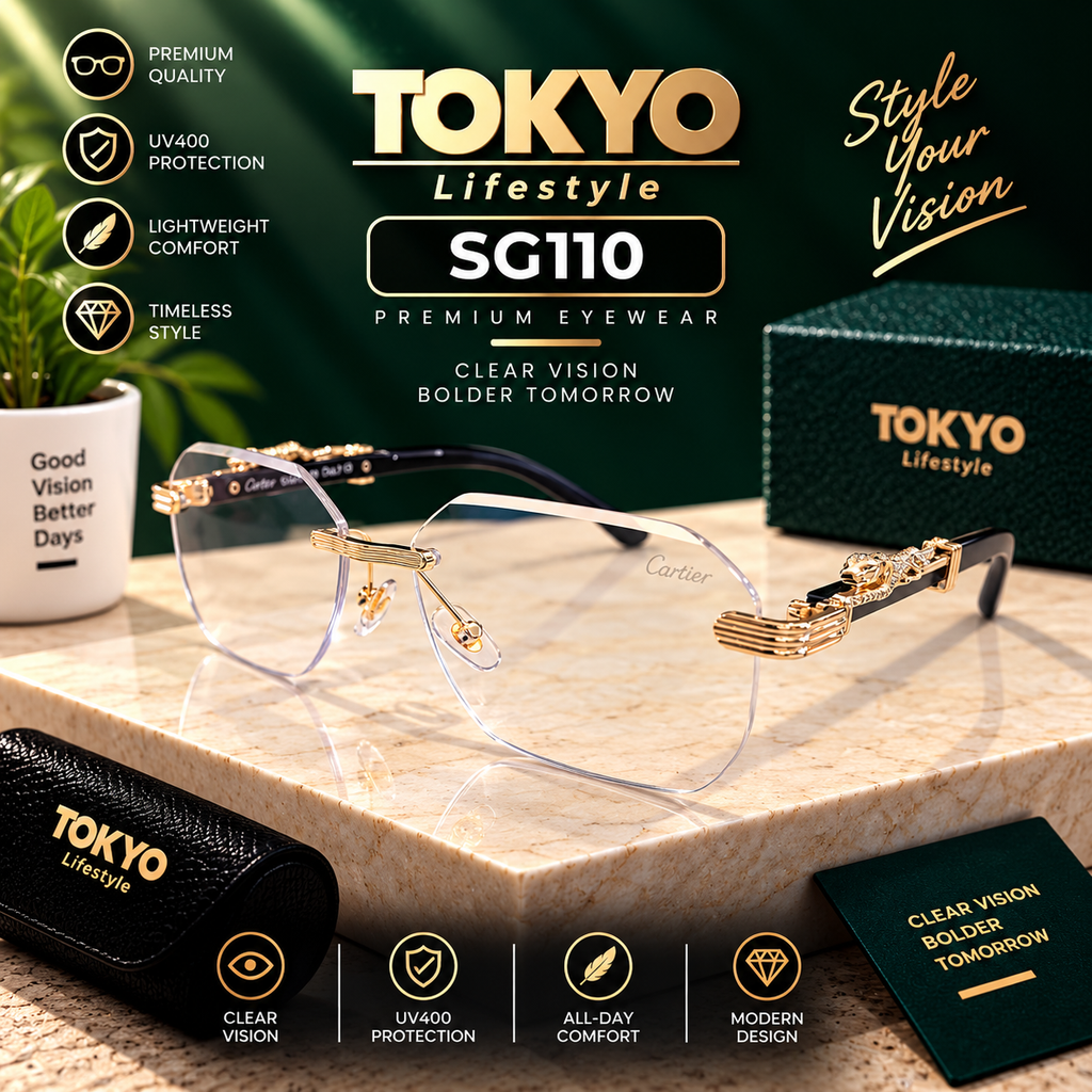 Premium Rimless Luxury Eyeglasses – SG110
