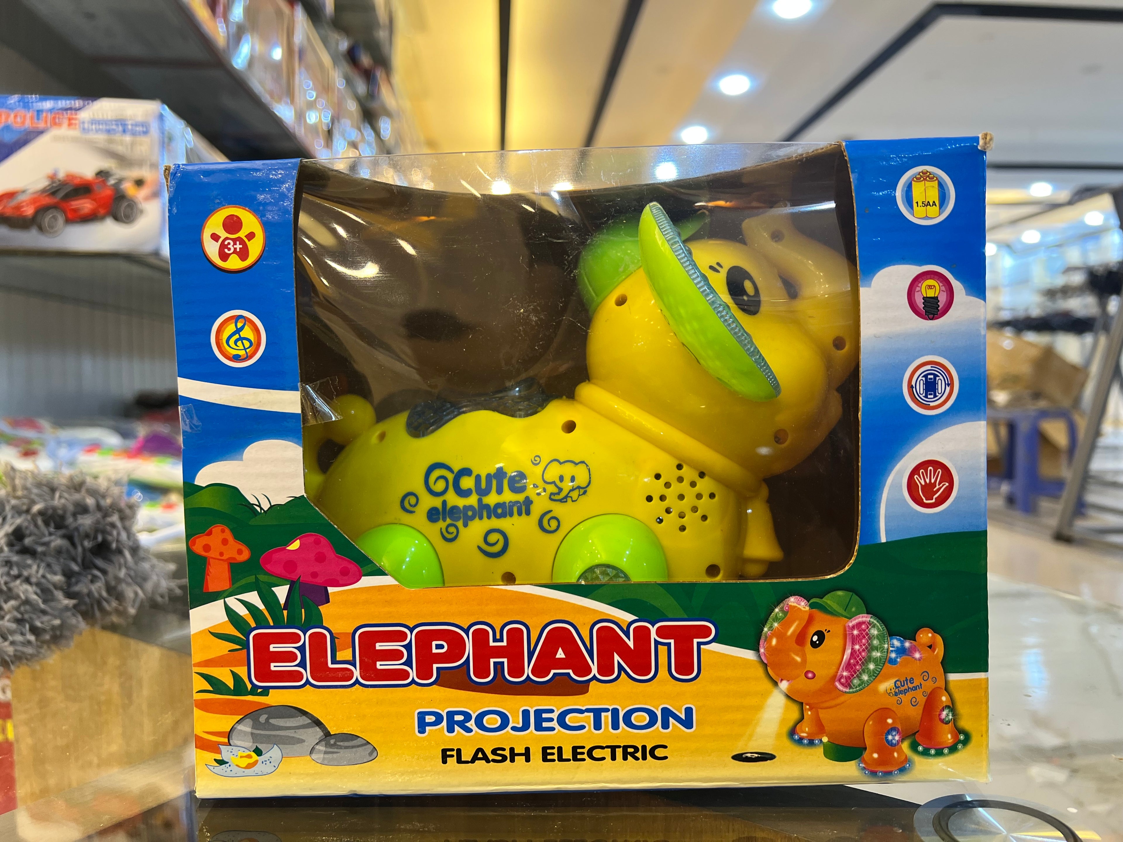 Elephant Projection Flash Electric Toy with Music & Lights