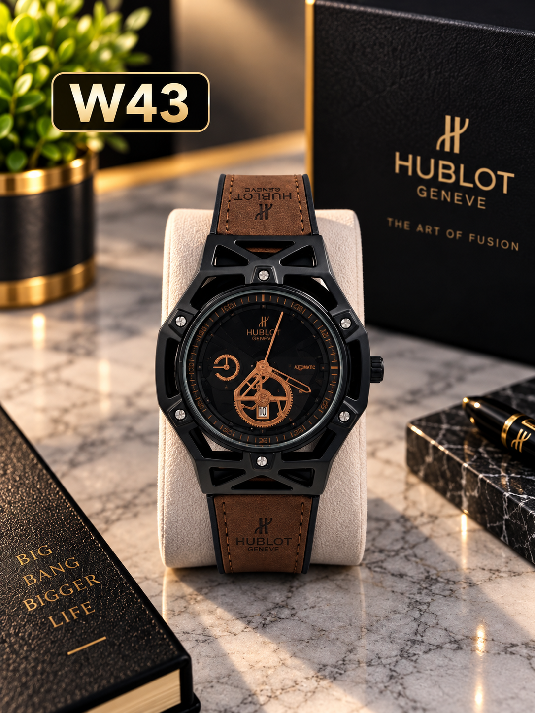 Premium Hublot Luxury Skeleton Watch-W43
