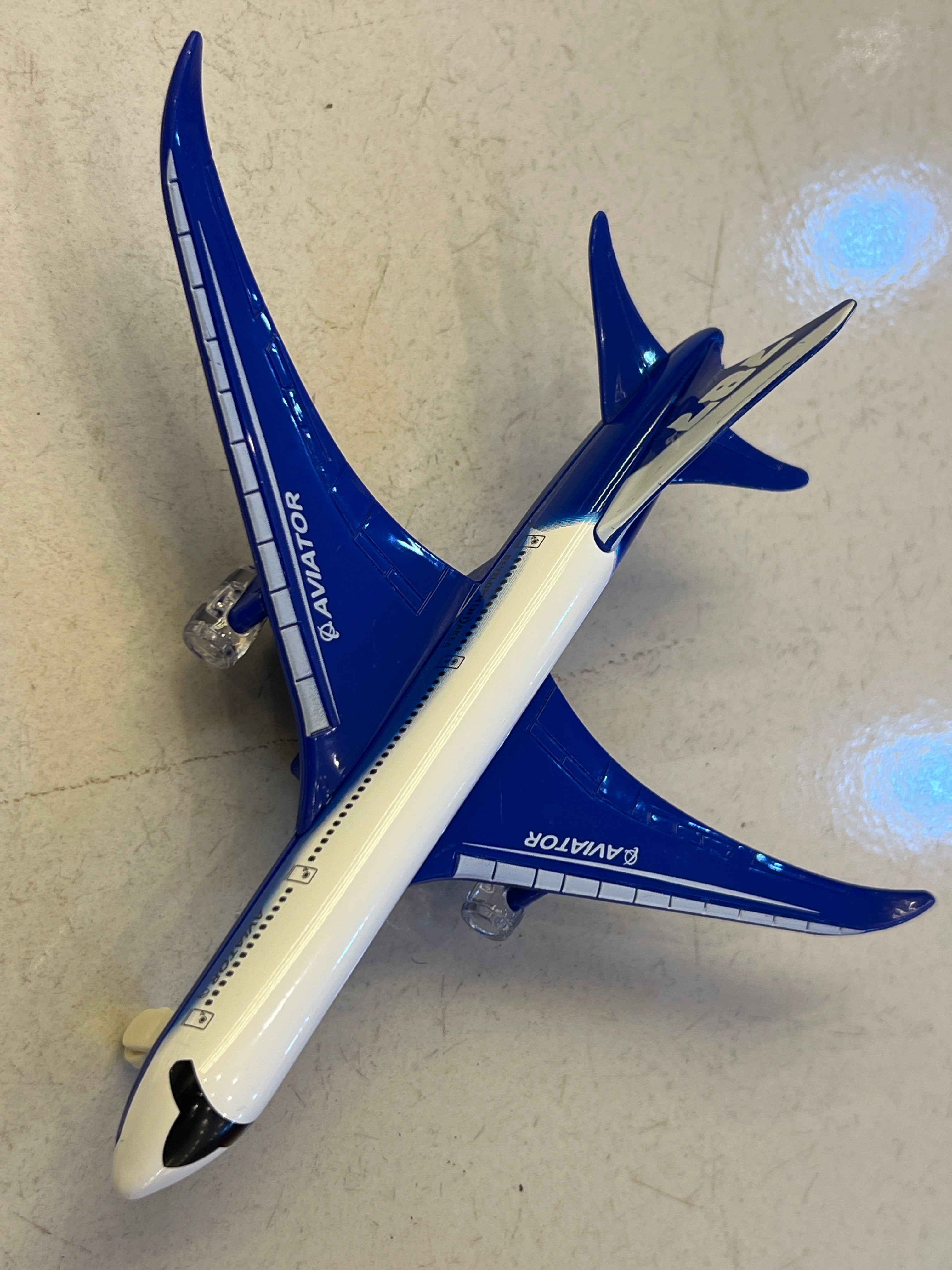 Kids' Bump-and-Go Electric Airbus 747 Toy Plane