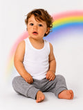 Boys’ Classic White Sleeveless Cotton Vest-BO50