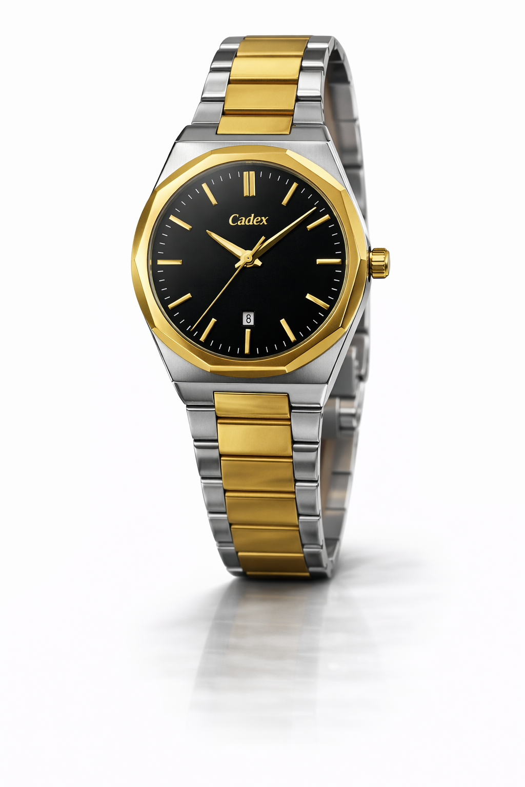 Luxury Two-Tone Stainless Steel Wristwatch - Gold & Silver 557