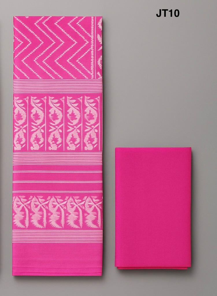 Soft Jamdani Three Piece JT10