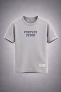 Gatsby Oversized T-Shirt for Men – Premium Stretch Cotton 1404 Gray